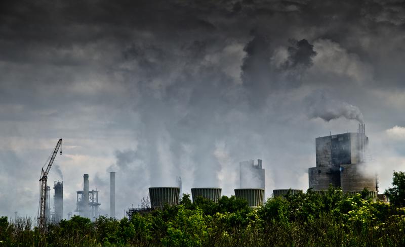 Factories pour out pollution