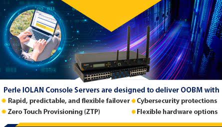 Perle IOLAN Console Servers are designed to deliver OOBM